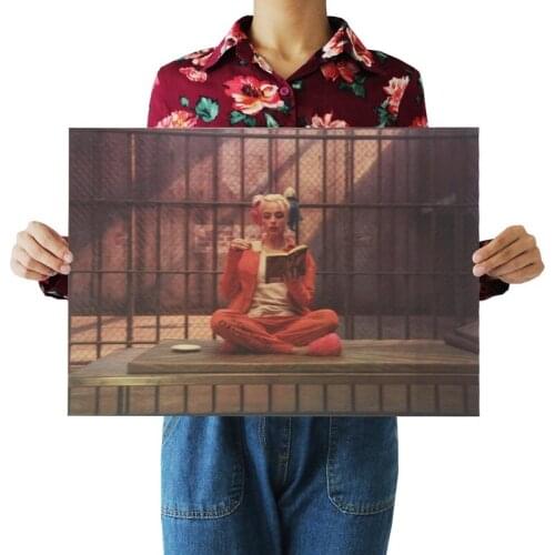 Movie Characters Kraft Paper Poster Wall Sticker Home Decoration Picture Core Gift 50.5x35cm