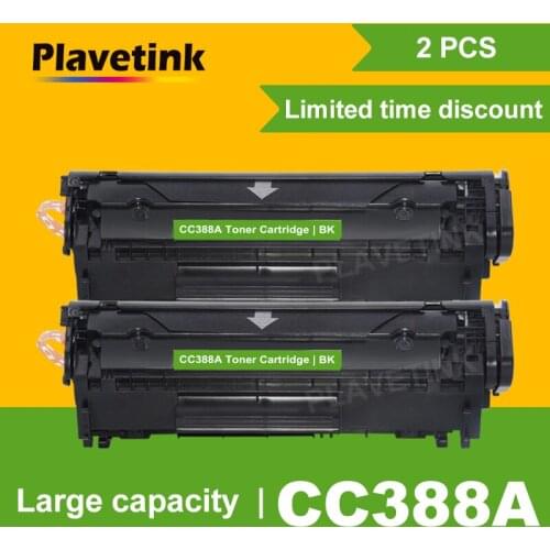Plavetink Compatible Toner Cartridge For HP CC388A 388a 388 88a LaserJet P1007/P1008/P1106/P1108; Pro M1136 M1213nf M1216nf