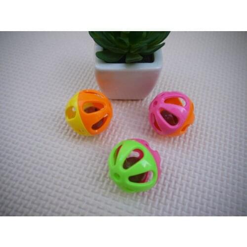 Parrot Hollow Bell Ball Colored Ball Squirrel Toy Rabbit Toy Chinchilla Toy Small Animal Toy