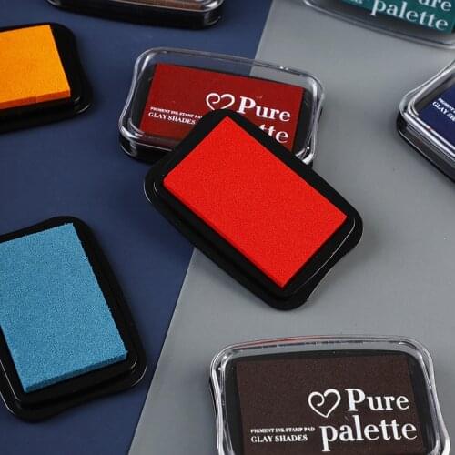 Retro Color Stamp Pads Washable Ink Pads For Student Craft Ink Stamp Pads For Rubber Stamps Paper Scrapbooking Wood Fabric