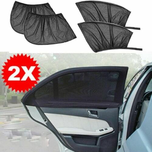 2pcs Car Front Rear Side Window Sunshade UV Protection Curtain Anti-mosquito Net Car Curtain Auto Interior Accessories Universal