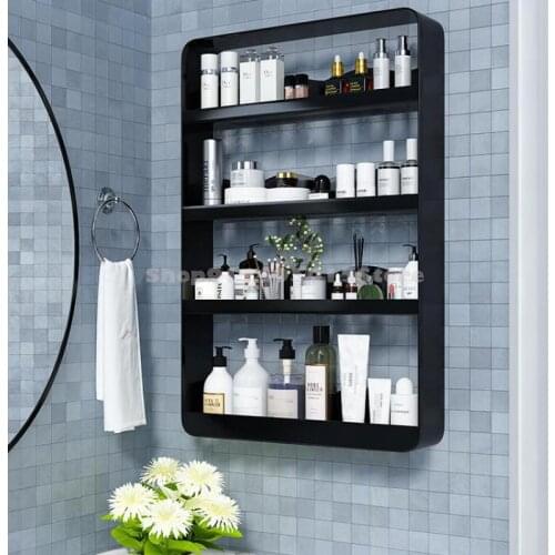 Punch-free Vanity Rack Wall-mounted Multi-layer Cosmetic Vanity Rack On The Wall Toilet Bathroom Storage Rack