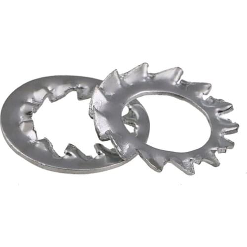 Lock Washers External / Internal Tooth Serrated Shakeproof Washer Bright Zinc