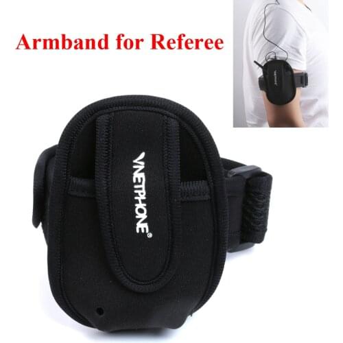 Vnetphone Portable Armband for Intercom Riders Helmet Soft Plastic Material Easypocket Referee Intercom Headset Armband Bag