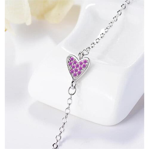 TJP New Fashion Silver 925 Bracelets For Women Jewelry Gift Charm Gold Zircon Heart Shining Bracelet Lady Accessories Female Hot