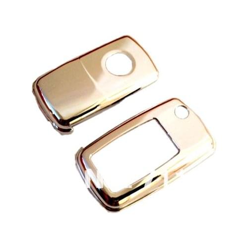 Hard Plastic Keyless Remote Key Fob Shell Protection Case Cover (Silver Chrome) For VW Volkswagen MK4 / MK5