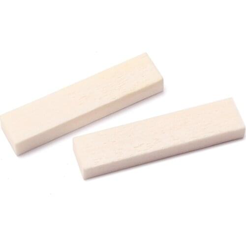 2x Bass Saddle Nut Electric Guitar Luthier Replacement Parts 53x7x3mm