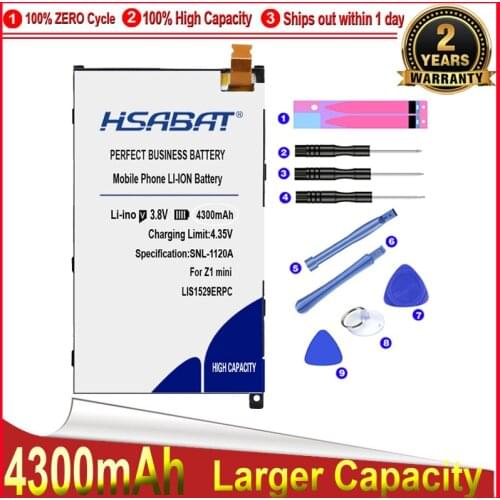 HSABAT 4000mAh LIS1529ERPC Mobile Phone Battery for Sony Xperia Z1 mini Z1mini D5503 Z1 Compact M51w