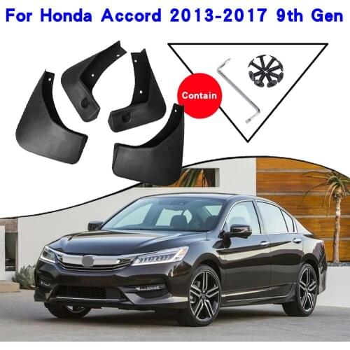 Car Fender Accessories For Honda Accord 9th 9 Gen 2013-2017 Mudguards Splash Guards Fender Mudflaps Car Fender Mud Flaps