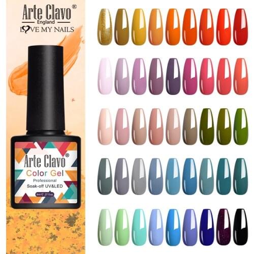 Arte Clavo 8ml Color Gel Polish Soak Off Long Lasting UV LED Nail Art Tools Top Base Prime Manicure Lacquer Varnish Nail Polish