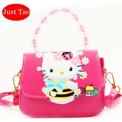 DHL Free Shipping Just Tao Childrens pu leather shoulder bags baby girls small wallets Kids MIni coin purse cartoon bag JTD046