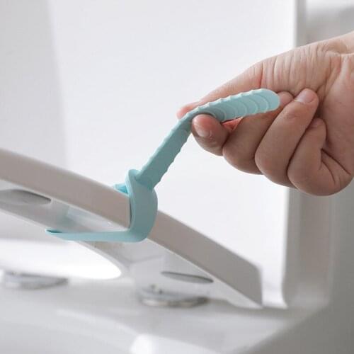Toilet cover portable flip seat toilet ring flipper device bathroom convenient toilet seat cover lifter