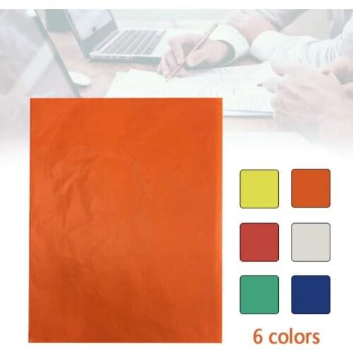 100pcs Colorful A4 Copy Carbon Papers Home Office Painting Tracing Paper One Side Fabric Drawing Transfer 21×29.7CM