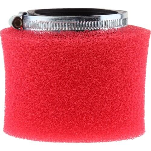 Motorcycle Sponge Air Filter Cleaner Red for Yamaha for Kawasaki ATV Part (58mm)
