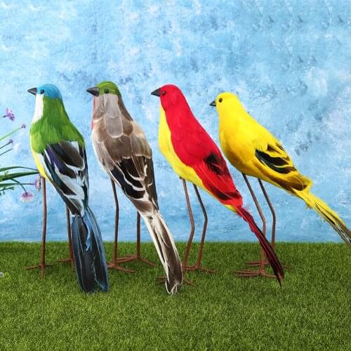 Artificial Foam Parrot Simulation Feather Bird DIY Garden Decor Craft Photo Prop Artificial Birds Foam Window Craft