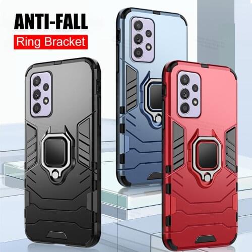 Metal Ring Bracket Magnetic Holder Steel Case On For Samaung Galaxy A32 A22 A52 A72 A42 5G A12 TPU Anti-knock Back Cover Coque
