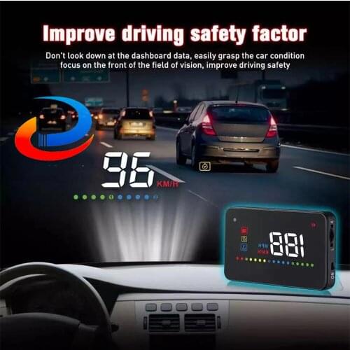 Head Up Display HUD Display A200 Car OBD OBD2 Head Up Display Car Projector Digital Speedometer Car Speed Security Alarm Tool