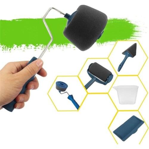 Paint Runner Pro by renovate Roller Brush Handle Tool Flocked Edger Wall Paint Roller Multifunctional Wall Painting for Home