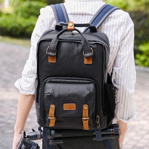 Simple Corea Style Professional Simple Light Camera Bag Canvas Fashion Simple Korean Style Photography DSLR/SLR Backpack