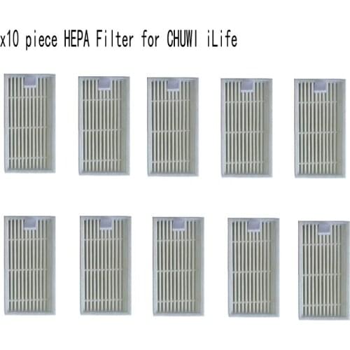 10 Pieces Replacement hepa filter for Dibea panda X500 X600 ECOVACS CR120 vacuum cleaner accessories