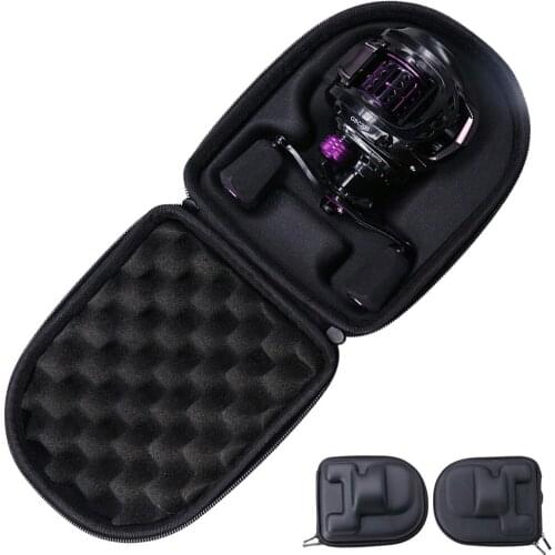 Baitcasting Fishing Reel Bag EVA Sea Bait Casting Drum Reels Pouch Protective Case Fishing Wheel Tackle Bag Left/right