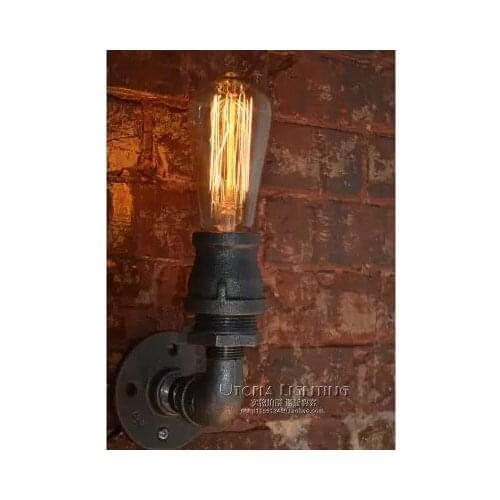 Nordic Loft Style Industrial Vintage Wall Light Fixtures For Home Antique Water Pipe Lamp Edison Wall Sconce Indoor Lighting