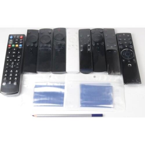 10Pcs/set Hot Clear Shrink Film TV Remote Control Case Cover Air Condition Remote Control Protective Anti-dust Bag Accessories