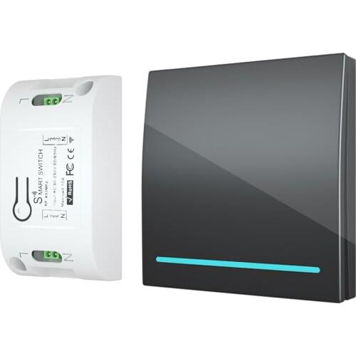 CACAZI 433Mhz Home Wall Panel Wireless smart push Switch Light button RF Remote Control AC 90-250V Receiver Intelligeng Control