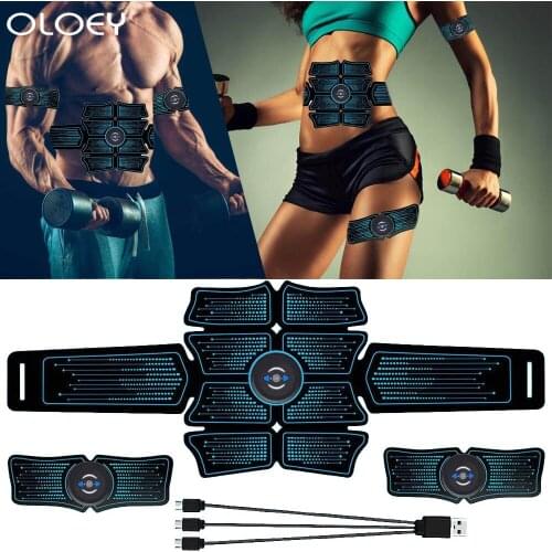 EMS Training Muscle Trainer Exercise Bodybuilding Smart Massage Machine Wireless Workout Sport Press Fitness Equipment Home Gym