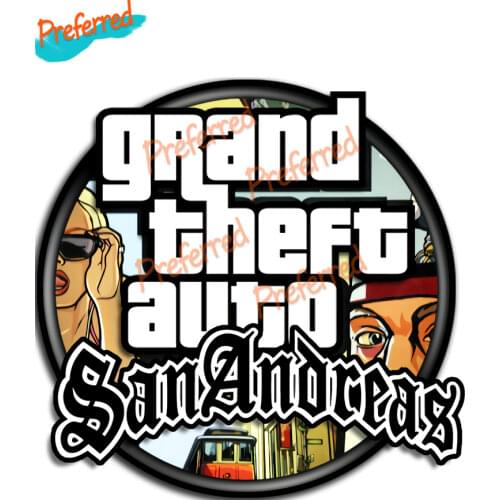 Creative GTA Grand Theft Auto SAN ANDREAS Logo Vinyl Car Stickers Automobile Car Decal Accessories