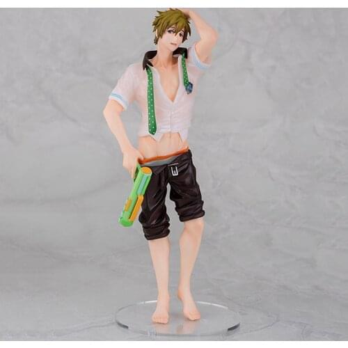 High Speed! Free! Tachibana Makoto Action Figure Anime Mens Swimming Club Water Gun Ver. PVC Collection Model Dolls Toys Gifts