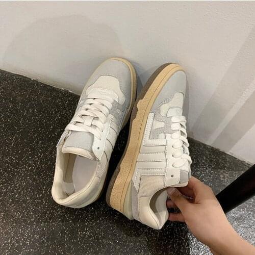 SKLFGXZY 2021 Women Sneakers Real Leather Fashion Flats Shoes Woman Cross Strap Casual Daily Spring Lady Footwear Size 35-40