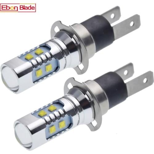2 x H3C 50W High Power LED C'ree Chips 10SMD Car Fog Light Daytime Running Bulb Headlight Driving Auto Lamp Xenon White 6000K
