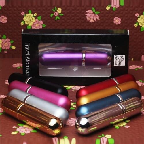 5 ml Mini Portable Travel Refillable Perfume Atomizer Bottle Scent Pump Case Empty Perfume Bottle Airless Pump Perfume Bottles