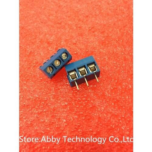 50PCS/lot 3 Pin Screw Terminal Block Connector 5mm Pitch 5.08-301-3P 301-3P 3pin