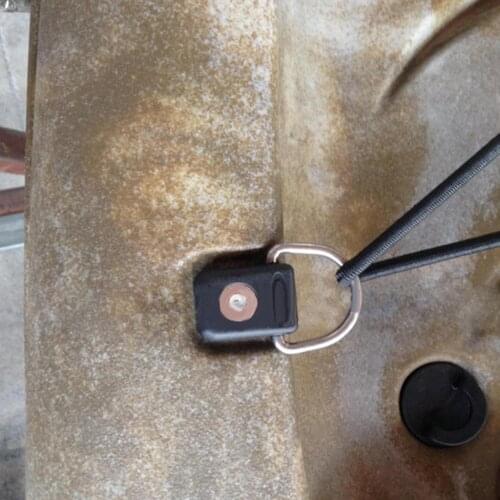 6 Pieces/ Set Black Canoe Kayak D Rings Outfitting Fishing Rigging Boat Accessories