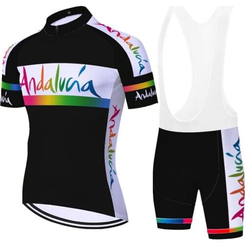 Andalucia Laser Cut Masculina Équipement Vélo Mallot Hombre Verano Conjunto Masculino Abbigliamento Ciclismo Completo Ciclismo