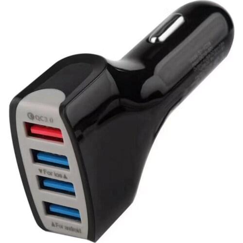USB Car Charger Quick Charge QC3.0 QC DC 5V3.1A 9V2A 12V1.5A Fast Car 4 Port USB Charger For iPhone Xiaomi Mobile Phone