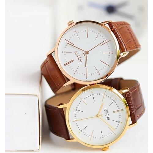 2017 New Julius Mens Watch Homme Clock Fashion Japan Quartz Hours Classic Bracelet Leather Boy Birthday Christmas Gift Box