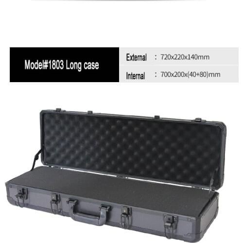 Large size Aluminium alloy password hand-held kit display case included pick pluck foam