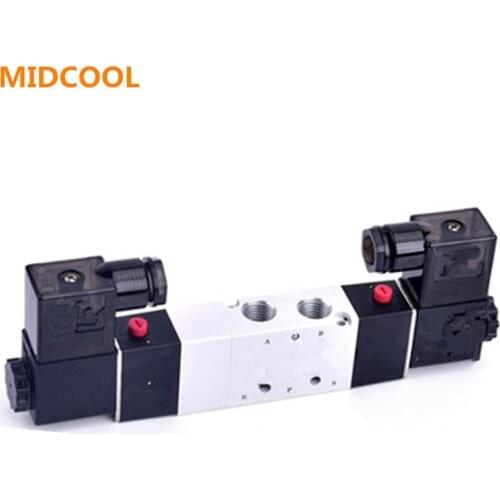 5/2 5/3 Way Solenoid valve for 4V210-06 4V220-06 4V230C-06 4V230E-06 4V230P-06 4V210-08 4V220-08 4V230C-08 4V230E-08 4V230P-08