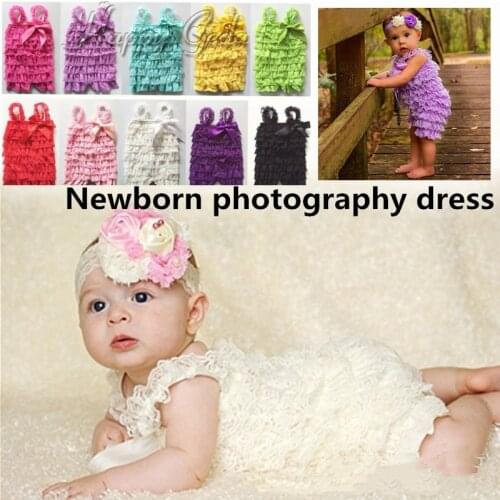 11 Colors Lovely Infant Kids Dance Party Dresses Playsuit Lace Baby Suit Tutu Dress Newborn Photography Jumpsuit