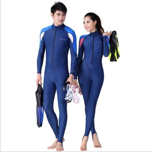 Brand UPF 50+ Lycra Swim stinger suit Dive skin Snorkeling Surf Waterski anti-uv wear 1 piece Full body Men Women