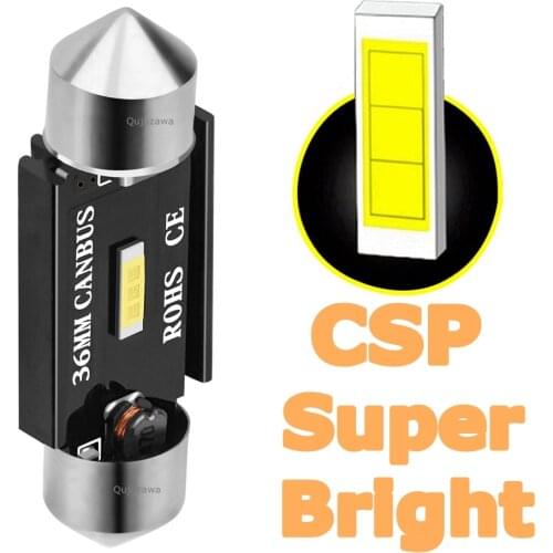 Festoon 31mm 36mm 39mm 41mm LED Bulb C5W C10W Super Bright CSP LED Car Dome Light Auto Interior Reading Lamp Licence Plate Light