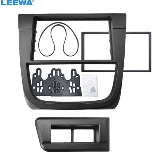 LEEWA Car 2DIN Radio Fascia Frame For VOLKSWAGEN Gol G5/Voyage/Saveiro Stereo Dash Panel Plate Frame Installation Mount Kit