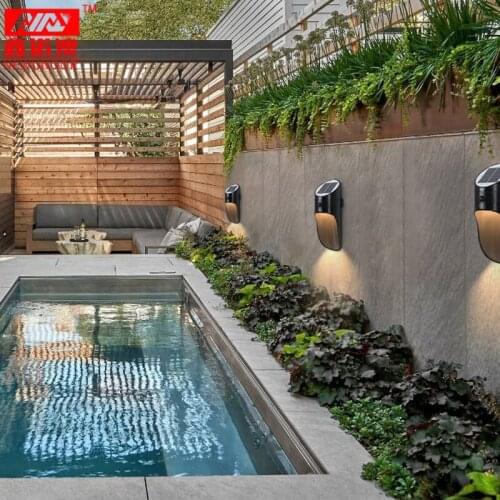 Microwave Sensor LED Solar Light IP65 Waterproof Solar Security Wall Lamp For Garden Pathway Fence Patio Decor Street Light