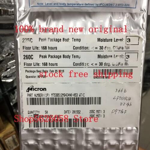 MT53B512M64D4NK-053 WT:C D9TGF MT53D512M64D4RQ-053 WT:E BGA 100% new original 1PCS/LOT STOCK