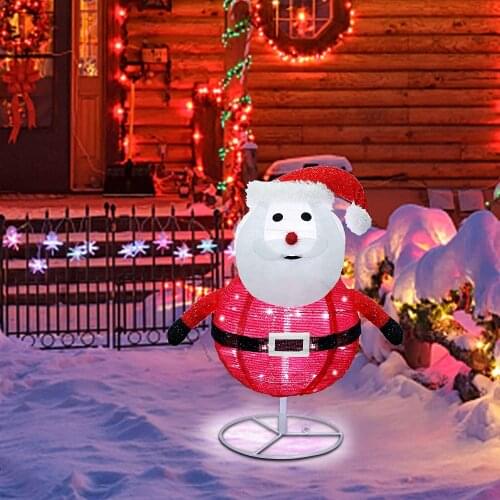 1.8ft Outdoor Inflatable Christmas Snowman Decorations With Rotating Led Lights Greeting Snowman For Christmas Yard Decor