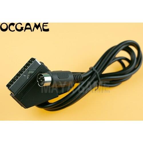 OCGAME high quality RGB Scart Cable AV Lead for Sega for Genesis 1 V-Pin Plug PAL 10pcs/lot
