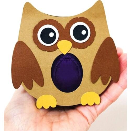 Easter Owl Eggs Box Metal Cutting Dies Stencil Scrapbooking DIY Album Stamp Paper Card Embossing Decoration Craft Drop Ship